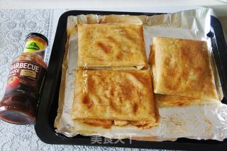 烤煎饼馅饼的做法步骤：7