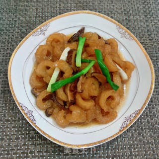 香菇焖炸猪皮的做法步骤：13