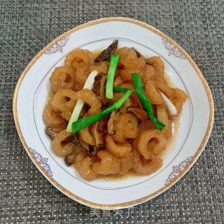 香菇焖炸猪皮的做法步骤：14