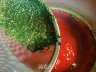 红苋菜“补钙菜”～鸡蛋苋菜捞面的做法步骤：3