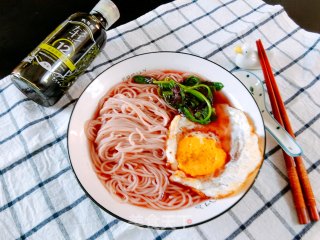 红苋菜“补钙菜”～鸡蛋苋菜捞面的做法步骤：7