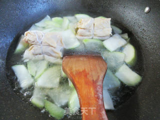 肉面结蒲瓜汤的做法步骤：9