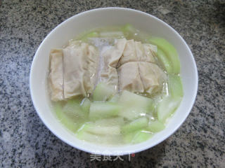 肉面结蒲瓜汤的做法步骤：10