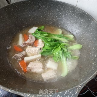 贵妃肉山药汤粉的做法步骤：6