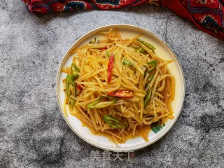 老干妈拌土豆丝的做法步骤：12