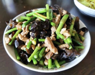 蒜苔炒肉丝的做法步骤：9