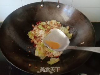 肉末炒包菜的做法步骤：7