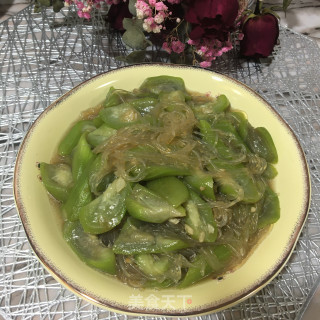 蒜蓉粉丝烧丝瓜的做法步骤：10