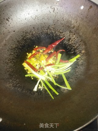 香煎豆腐烧手撒包菜的做法步骤：5