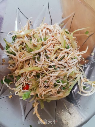 香辣鸡丝的做法步骤：7