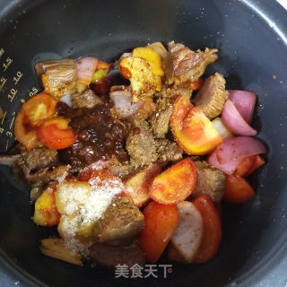 番茄土豆炖牛腩的做法步骤：9