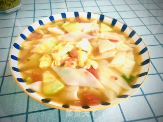 鸡蛋番茄尕面片的做法步骤：13