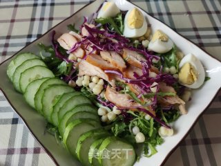 鸡肉蔬菜沙拉的做法步骤：6