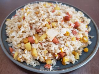 洋葱土豆炒米饭的做法步骤：5