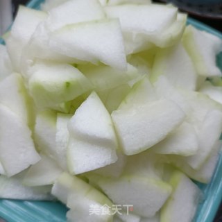 虾丸冬瓜汤的做法步骤：3