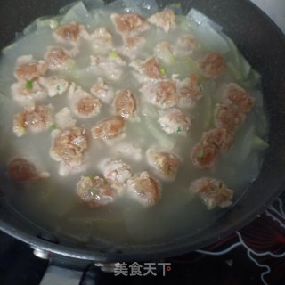 虾丸冬瓜汤的做法步骤：16