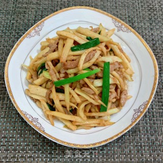 茭白炒里脊肉的做法步骤：9