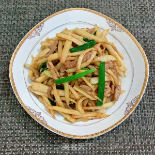 茭白炒里脊肉的做法步骤：10