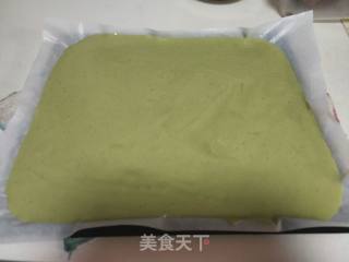 抹茶蛋糕卷的做法步骤：8