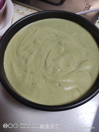 八寸抹茶戚风蛋糕的做法步骤：10