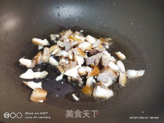 豆角五花肉炒饭的做法步骤：3