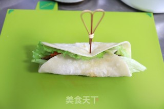 低脂青花鱼卷饼的做法步骤：12