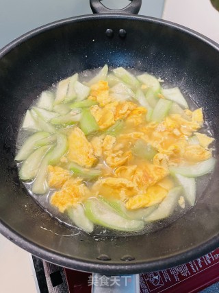 丝瓜煎蛋汤的做法步骤：11