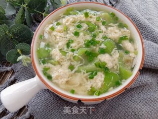 丝瓜鸡蛋汤的做法步骤：8