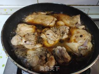 红烧鸡腿肉盖烧饭的做法步骤：4