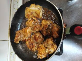 红烧鸡腿肉盖烧饭的做法步骤：6