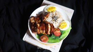 红烧鸡腿肉盖烧饭的做法步骤：11