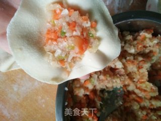 萝卜猪肉馅蒸饺的做法步骤：16