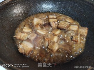 卤五花肉盖烧饭的做法步骤：9