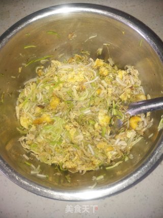 西葫芦鸡蛋虾皮锅贴的做法步骤：9