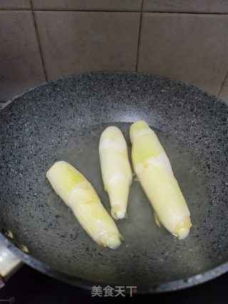 白灼交白笋的做法步骤：3