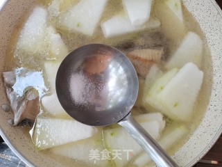 玉鲳鲞烧冬瓜的做法步骤：7