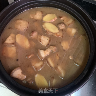 干豆角炖五花肉的做法步骤：9