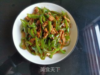青椒炒肉的做法步骤：8