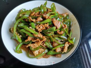 青椒炒肉的做法步骤：9