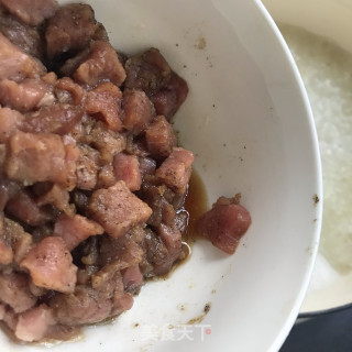 双米皮蛋牛肉粥的做法步骤：7