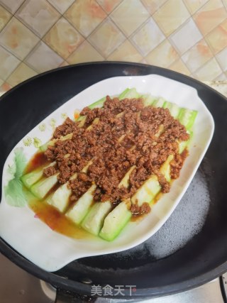 肉末蒸丝瓜的做法步骤：14