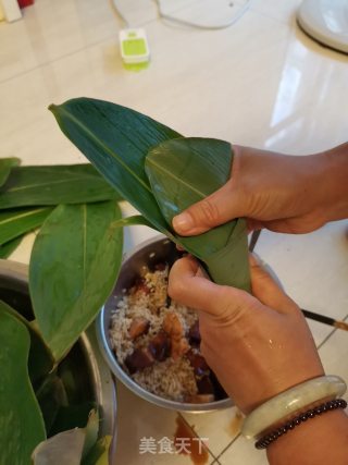 鲜肉粽的做法步骤：9