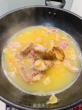 鲍鱼花胶鸡汤的做法步骤：8
