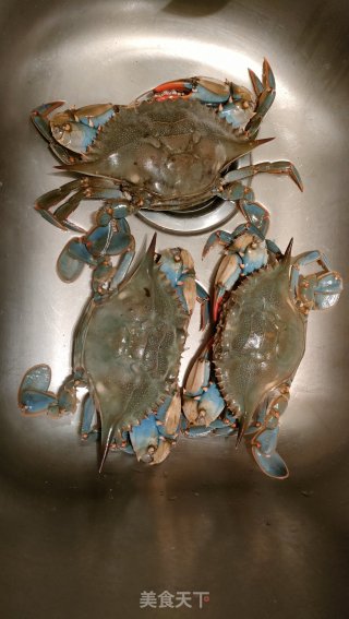 香辣青花蟹的做法步骤：1