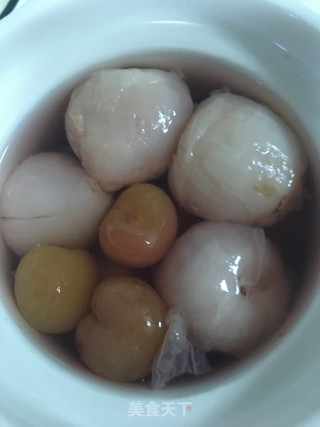荔枝樱桃糖水的做法步骤：3