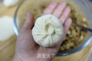 干笋酱肉包子的做法步骤：14