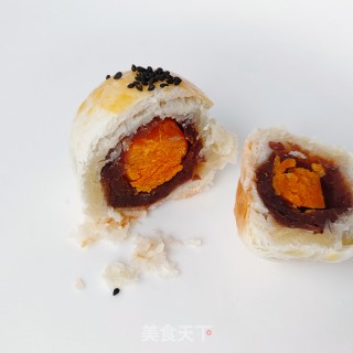 蛋黄酥的做法步骤：15