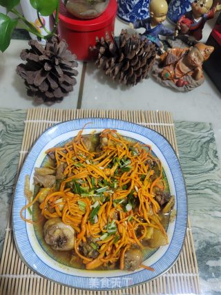 虫草花蒸鸡的做法步骤：8