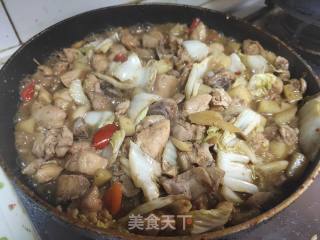 腐乳白菜烧鸡肉的做法步骤：4
