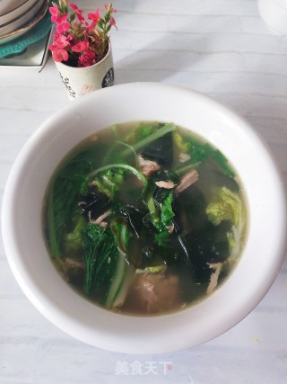 裙带菜排骨汤的做法步骤：6